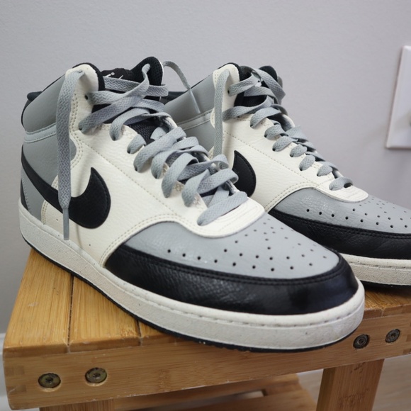 Nike Court Vision Mid – Black/Grey – Excellent Condition – Men’s 8.5 - Picture 7 of 7